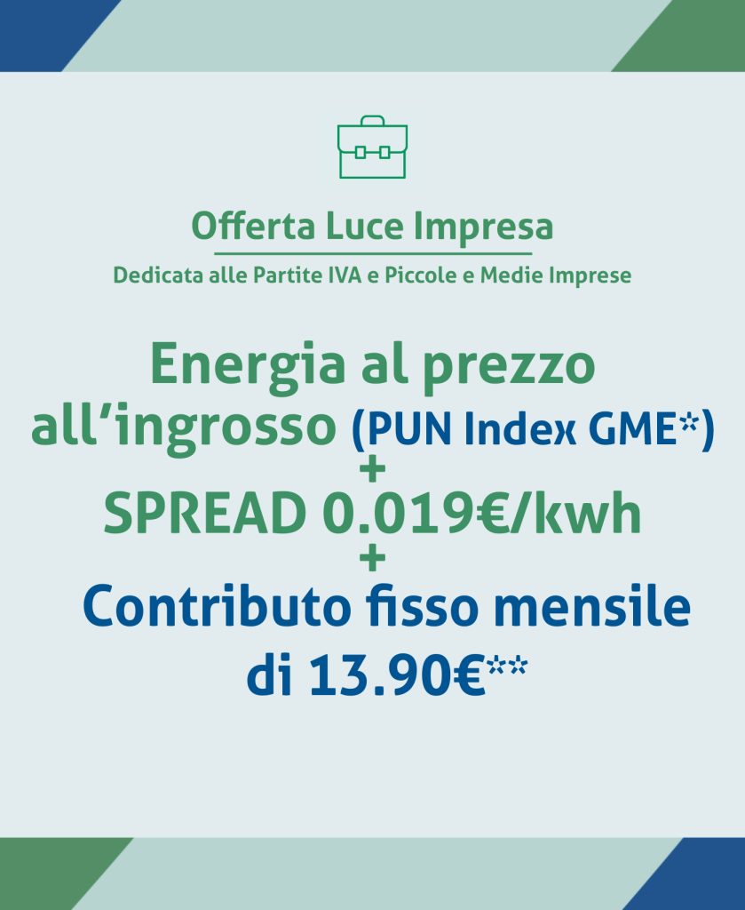 Come si compone l'offerta Luce Impresa Gaxa